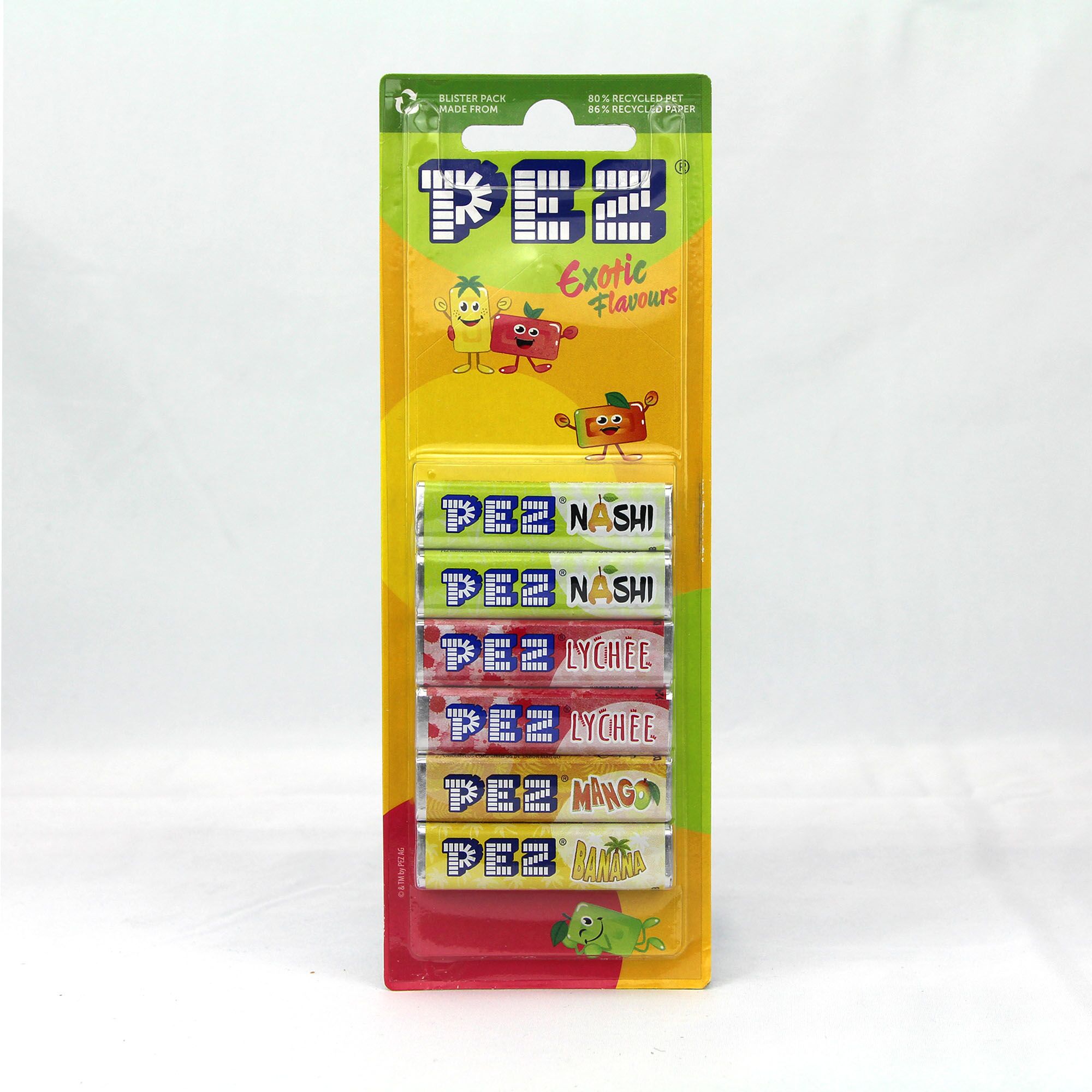 Refill PEZ Exotic Mix 6 pièces (Lychee – Banane – Poire Nashi – Mangue) Refill PEZ Exotic Mix 6 pièces (Lychee - Banane - Poire Nashi - Mangue)