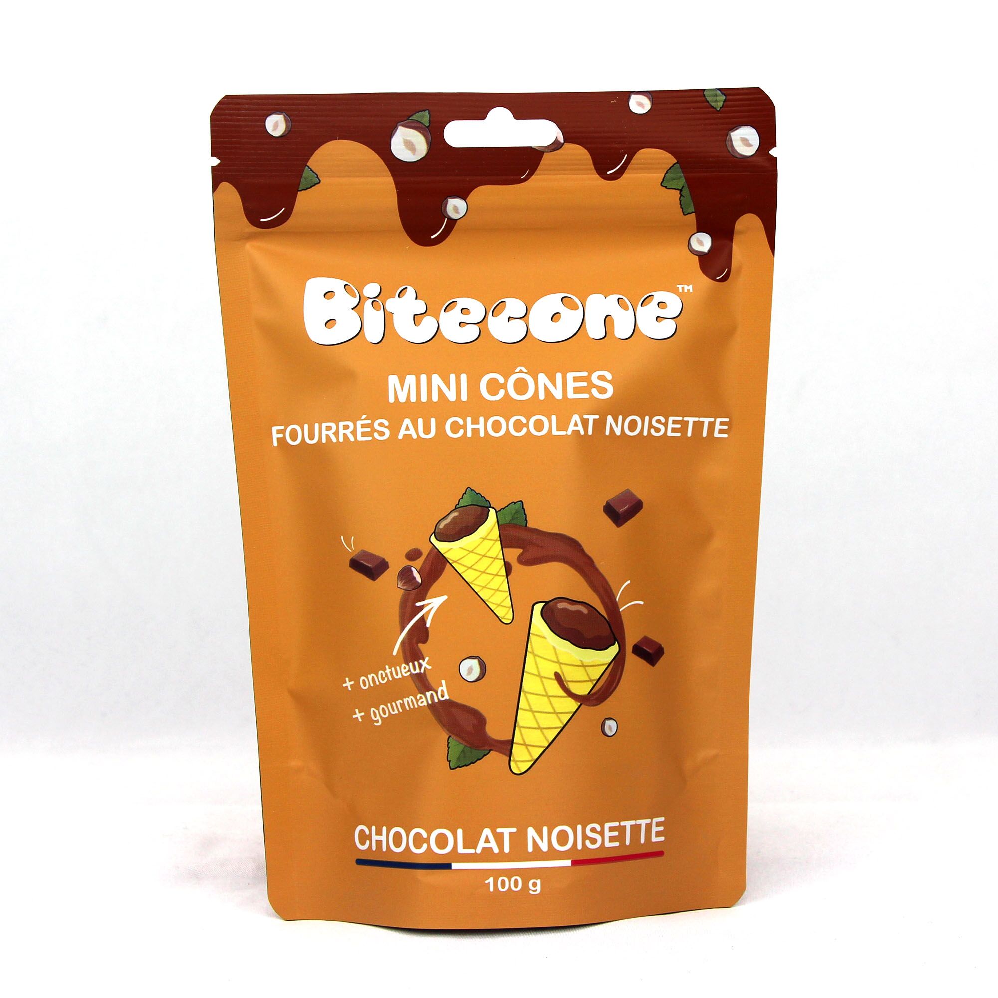 Bitecone Mini Cônes Chocolat aux noisettes Bitecone Mini Cônes Chocolat aux noisettes