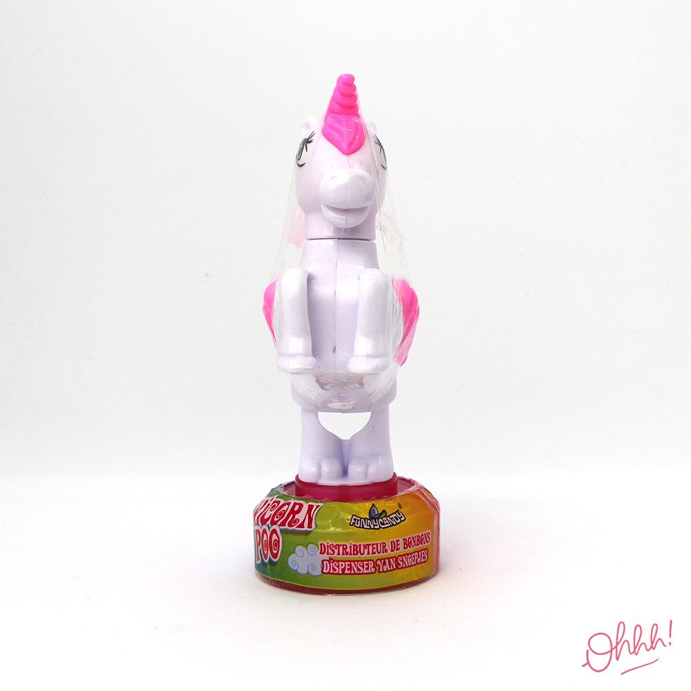 Unicorn Poo distributeur bonbons Blanc-Rose Unicorn Poo distributeur bonbons Blanc-Rose – Image 2
