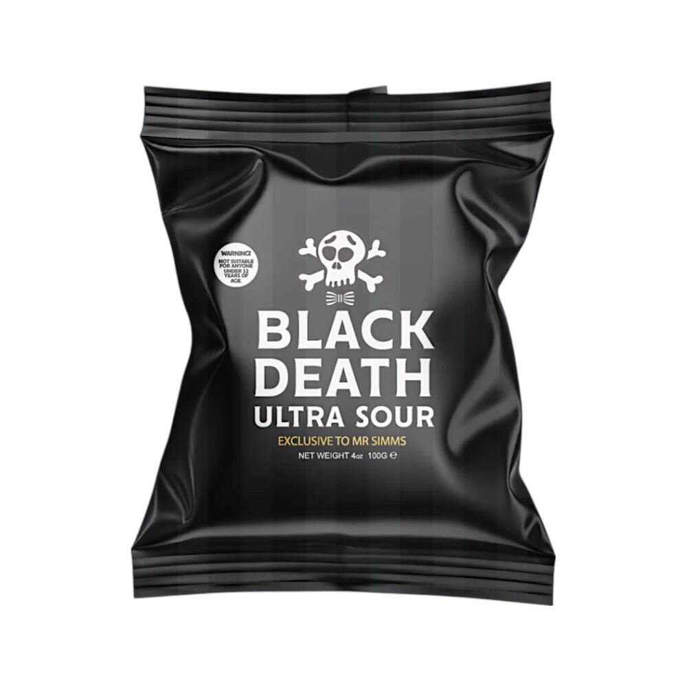 Mr Simms Black Death Ultra Sour Candy 100gr Mr Simms Black Death Ultra Sour Candy 100gr