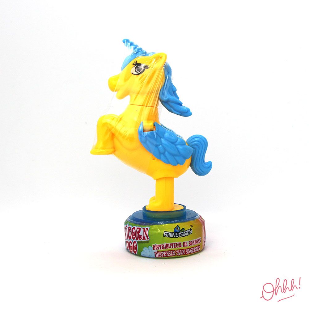 Unicorn Poo distributeur bonbons Jaune-Bleu Unicorn Poo distributeur bonbons Jaune-Bleu