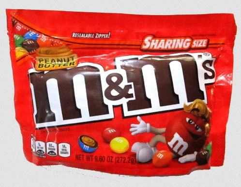 M&M's peanut butter sharing pack