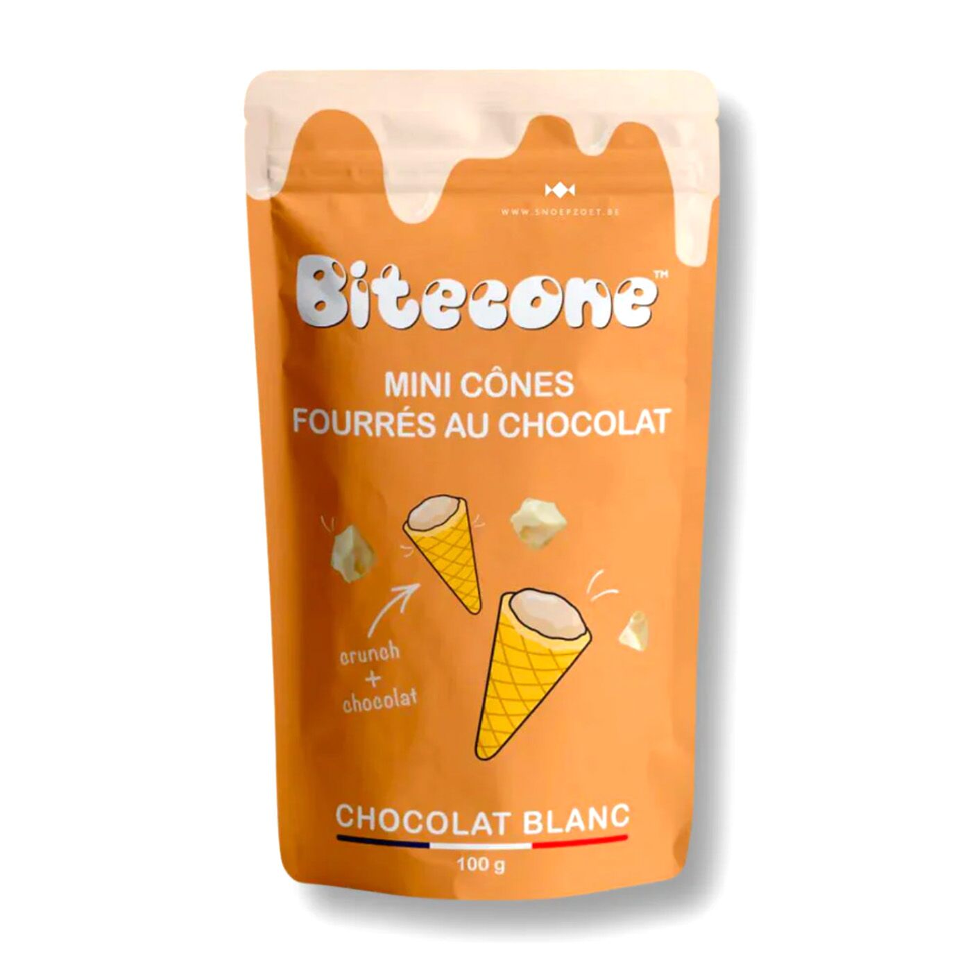 Bitecone Mini Cônes Chocolat Blanc Bitecone Mini Cônes Chocolat Blanc