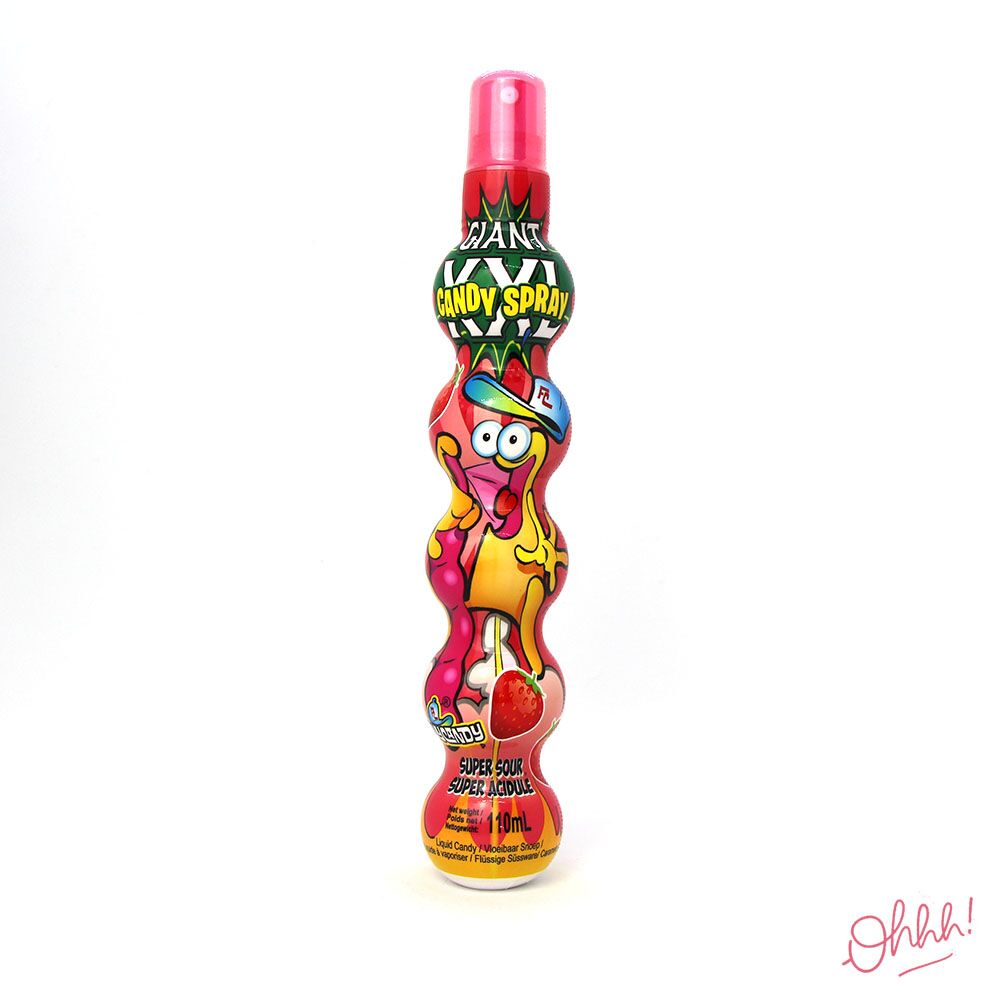 Giant XXL Candy Spray Super Sour Fraise Giant XXL Candy Spray Super Sour Fraise