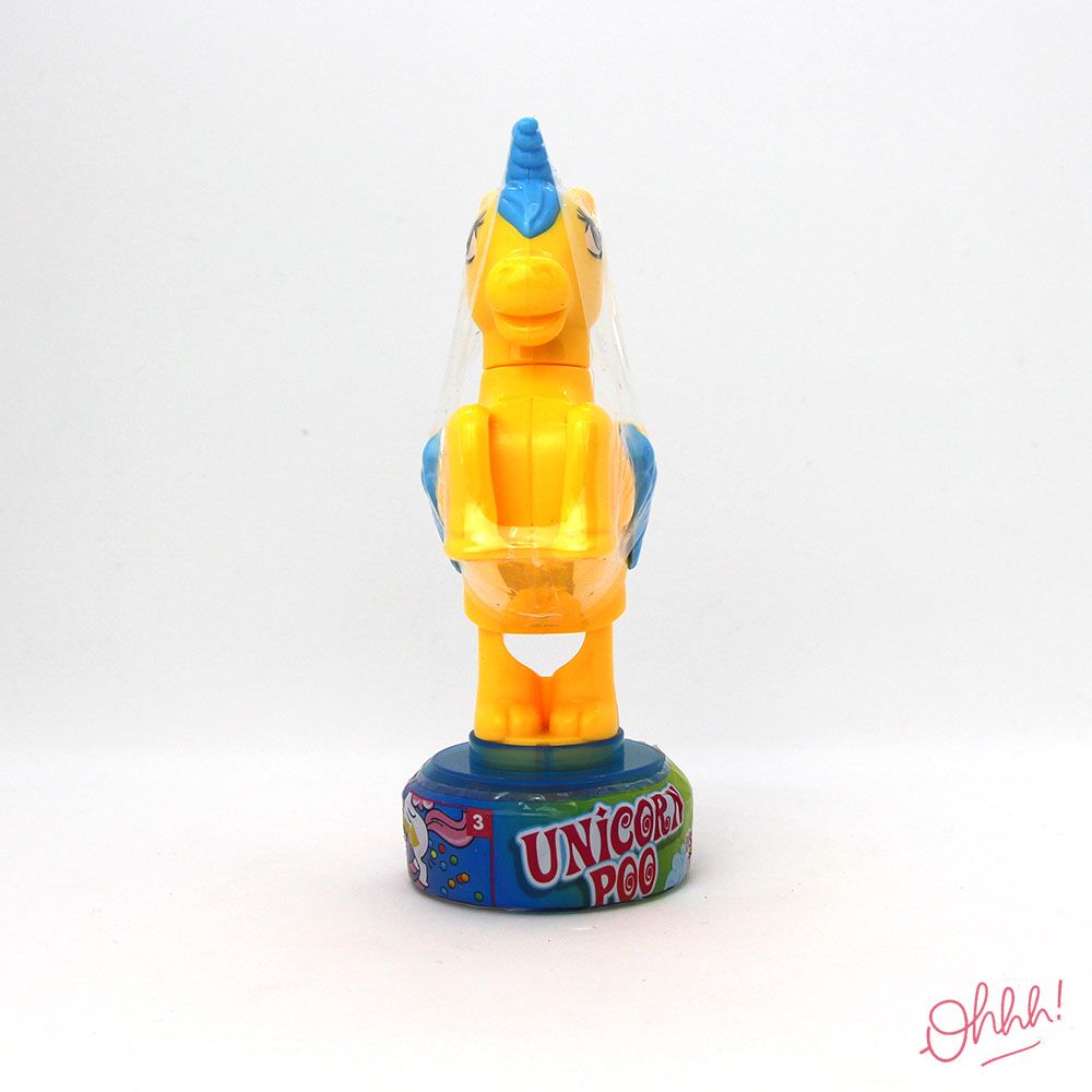 Unicorn Poo distributeur bonbons Jaune-Bleu Unicorn Poo distributeur bonbons Jaune-Bleu – Image 2