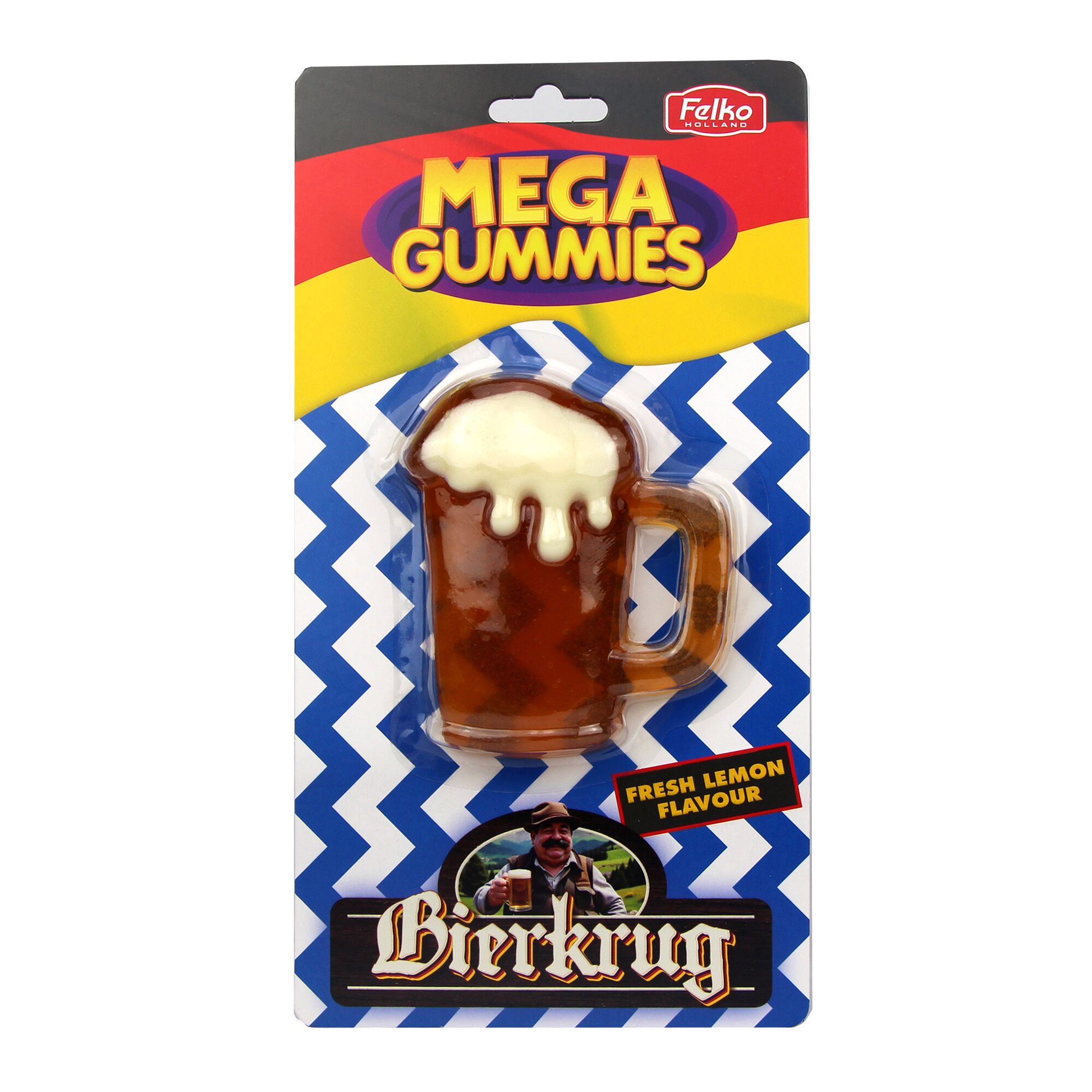 Mega Gummies BierKrug saveur Citron 120g Mega Gummies BierKrug saveur Citron 120g